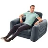 Intex Išskleidžiama sofa, tamsiai pilkos spalvos, 117x224x66cm