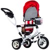 Ecotoys Triratukas Eco Toys, raudoanas-baltas