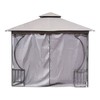 MultiGarden Sodo palapinė 2in1 sienos tinklelis nuo uodų, 3x3 m, pilka