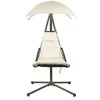 Pakabinamas sodo gultas ModernHome, 190x114x210 cm, smėlio spalvos