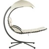 Pakabinamas sodo gultas ModernHome, 190x114x210 cm, smėlio spalvos