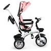 Ecotoys Triratis vežimėlis 360* pasukama sėdynė Rožinė