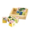 Edukacinė, medinė, kaladėlių dėlionė Ecotoys Dino