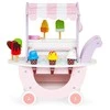 Ecotoys Medinis vežimėlis-ledų parduotuvė vaikams Eco Toys, 12 el