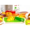 Ecotoys Medinis maisto pjaustymo rinkinys, Eko žaislas 23vnt