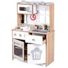 Medinė vaikų virtuvė su priedais ECOTOYS 92 cm