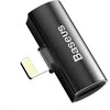 Baseus L46 audio adapteris Lightning-2x Lightning - Juoda