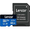 Atminties kortelė Karta Lexar Mėlyna Plus Micro SDHC 32 GB Class 10 UHS-I/U1 A1 V10 (LMSBLPL032G-BNANG)