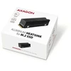 AXAGON CLR-M2XT pasyvus - M.2 SSD, 80 mm SSD, ALU korpusas, silikoninės šiluminės pagalvėlės, aukštis 20 mm