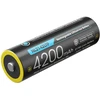 Nitecore NL2142LTP 21700 įkraunamas Li-ion akumuliatorius – 4200 mAh, pritaikytas žemai temperatūrai, didelė 8 A iškrova, nikeliu dengti jungiamieji kontaktai