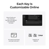Belaidė mechaninė klaviatūra Keychron K3 Version 3 (K3X-B4) | RGB | Banana tipo jungikliai