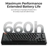 Belaidė mechaninė klaviatūra Keychron V1 Ultra Wireless (V1U-D3) | Hot Swappable | RGB | Rudi (brown) jungikliai