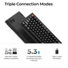 Belaidė mechaninė klaviatūra Keychron V1 Ultra Wireless (V1U-D3) | Hot Swappable | RGB | Rudi (brown) jungikliai
