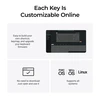 Belaidė mechaninė klaviatūra Keychron K1 QMK, TKL, RGB, Bluetooth 5.2 / USB-C, EN (K1X-H3) | 6 versija