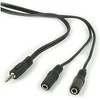 Kabelis Gembird Jack 3.5mm - Jack 3.5mm x2 5m juoda (CCA-415)