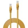 Tinklo Kabelis - LINDY Cat.6 U/UTP Tinklo Kabelis, RJ45, M/M, 250MHz, 1 m, Geltonas