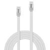 Tinklo Kabelis - LINDY Cat.6 U/UTP Plokščias Tinklo Kabelis, RJ45, M/M, 250MHz, 32AWG, 2 m, Baltas