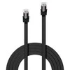 Lindy RJ45, 3m, plokščia, juoda (47523)