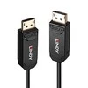 DisplayPort Kabelis - LINDY Šviesolaidinis Hibridinis DisplayPort 2.0 UHBR10 Kabelis, 7680x4320@60Hz, 10 m, Juodas