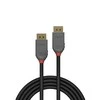 Lindy DisplayPort 1.2, Anthra Line 4K UHD M/M, juodas, 5m