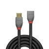 HDMI Prailginimo Laidas - LINDY Anthra Line HDMI M/F, Didelės Spartos, 4096x2160@60Hz, 1 m, Juodas