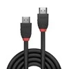 HDMI kabelis - LINDY Juodas Line HDMI Kabelis, M/M, 0.5 m, Juodas