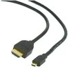 GEMBIRD CC-HDMID-10 Gembird HDMI -HDMI Micro kabelis su auksinėmis jungtimis, 3 m, urmu pakuotė