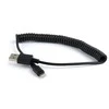 GEMBIRD CC-LMAM-1.5M Gembird USB sinchronizavimo ir įkrovimo spiralinis kabelis, 8 kontaktų, 1.5 m, juodas