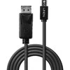 DisplayPort Kabelis - LINDY MiniDisplayPort į DisplayPort Kabelis, 4096x2160p, 60Hz, 3 m, Juodas