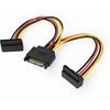 GEMBIRD CC-SATAM2F-02 Gembird kabelio maitinimo SATA 15 kontaktų -> 2x SATA HDD (kampinės jungtys)