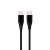 Gembird Cablexpert | Aukščiausios kokybės silicio C tipo maitinimo (PD) įkrovimo ir duomenų kabelis, 1,5 m | CC-USB2S-CMCM-1.5M-BK