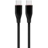Gembird Cablexpert | Aukščiausios kokybės silicio C tipo maitinimo (PD) įkrovimo ir duomenų kabelis, 1,5 m | CC-USB2S-CMCM-1.5M-BK