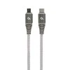 Gembird Cablexpert | Aukščiausios kokybės medvilninis pintas USB C tipo į micro USB įkrovimo ir duomenų perdavimo laidas, 1,5 m | CC-USB2B-CMMBM-1.5M