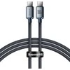 Baseus Crystal USB-C - USB-C laidas 100W 1.2m - Juodas