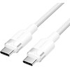 „Vention“ USB-C–C laidas, pintas, 3A, 480 Mbps, 60 W, 2 m, baltos spalvos