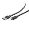 Laidas GEMBIRD USB 3.0 type C(AM/CM) 0.1m, juodas