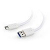 GEMBIRD CCP-USB3-AMCM-6-W Gembird USB 3.0 kabelis į USB-C (AM/CM), 1.8m, baltas