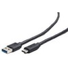 GEMBIRD CCP-USB3-AMCM-6 USB 3.0 kabelis į USB C tipo AM/CM 1.8m juodas