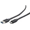 GEMBIRD CCP-USB3-AMCM-6 USB 3.0 kabelis į USB C tipo AM/CM 1.8m juodas