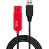 USB Prailginimo Laidas - LINDY USB 2.0 Aktyvus Prailginimo Laidas Pro Extend Type M/F, 8 m, Juodas