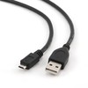 Gembird Cablexpert | USB 2.0 | Juodas | * USB 2.0 laidas su A tipo kištuku ir B tipo mikrojungtimi * Paauksuoti kontaktai patikimam didelės spartos duomenų perdavimui * Lietos jungtys | USB-A į mikroUSB