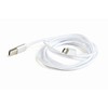 Gembird „Cablexpert“ medvilninis pintas „Micro-USB“ laidas su metalinėmis jungtimis, 1,8 m, sidabrino spalvos, lizdinėje plokštelėje | „Cablexpert“