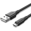 Vention USB 2.0 kištukas į mikro-B kištukas 2A 2m ventiliacija CTIBH (juoda)