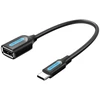 Vention adapteris USB-C 2.0 M į F USB-A OTG 0.15m - Juodas