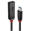 USB Prailginimo Laidas - LINDY USB 3.0 Aktyvus Prailginimo Laidas, M/F, 5 Gbps, 3 m, Juodas