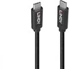 USB Kabelis - LINDY 1m USB 3.2 Type C 20Gbps 100W PD Male to Male