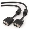 GEMBIRD CC-PPVGA-5M-B Gembird VGA HD15m/HD15m dvigubai ekranuotas su 2 ferito šerdimis 5m kabelis juodas