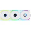Lian Li UNI FAN SL Wireless ARGB PWM korpuso ventiliatorius, 3er-Pack su valdikliu- 120 mm, baltos spalvos