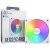 Ventiliatorius Montech GF120 V2 ARGB PWM Baltas 120mm Ventiliatorius