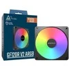 „Montech Fan GF120R V2 ARGB PWM“ atvirkštinis juodas 120 mm ventiliatorius